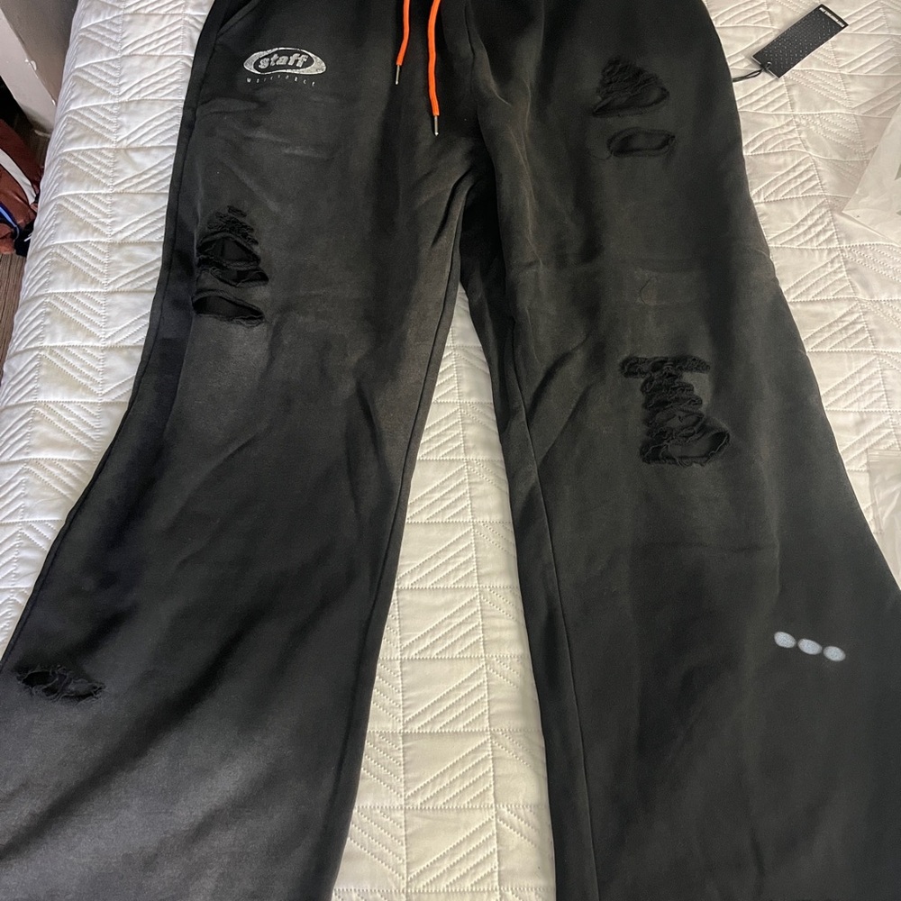 Booted up sweatpants